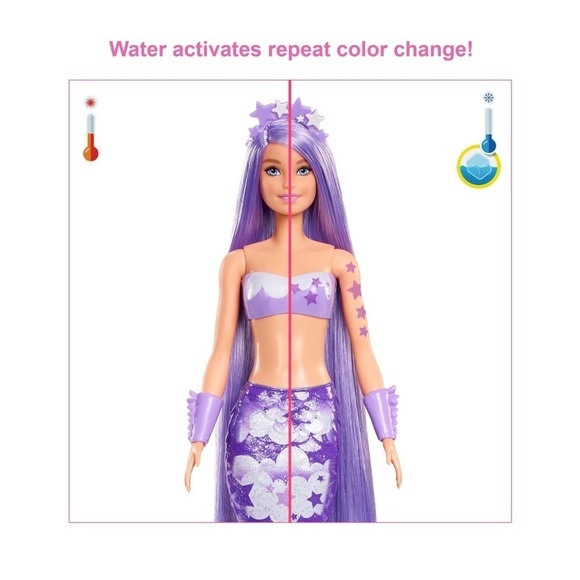 ✨✨Barbie Color Reveal Mermaid Doll With 7 Surprises, Rainbow Mermaid Serie… - Picture 6 of 8